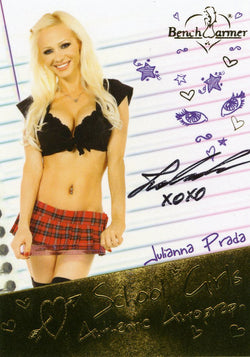 2014 Bench Warmer Julianna Prada School Girls Authentic Autograph
