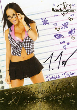 2014 Bench Warmer Tabitha Taylor School Girls Authentic Autograph
