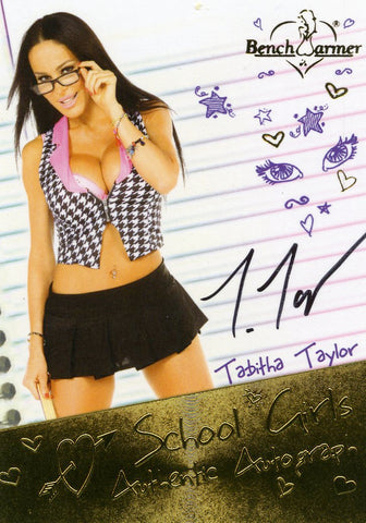 2014 Bench Warmer Tabitha Taylor School Girls Authentic Autograph