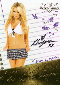 2014 Bench Warmer Kirsty Lingman School Girls Authentic Autograph