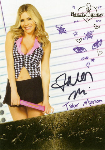 2014 Bench Warmer Talor Marion School Girls Authentic Autograph