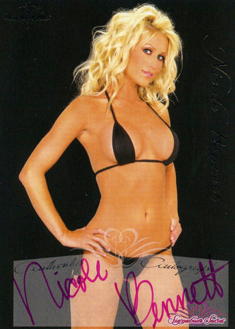 2005 Bench Warmer Nicole Bennett Authentic Autograph