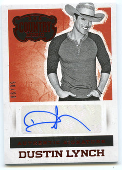 2014 Panini Country Music Dustin Lynch Authentic Signature #86/99