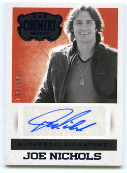 2014 Panini Country Music Joe Nichols Authentic Signature #059/199