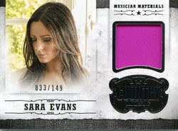 2014 Panini Country Music Sara Evans Musician Materials #M-SE #033/149