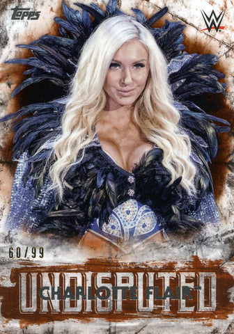 2018 Topps WWE Undisputed Orange Charlotte Flair #60/99