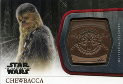 2015 TOPPS STAR WARS THE FORCE AWAKENS MEDALLION M-25 CHEWBACCA