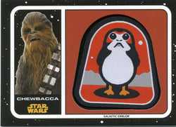 Topps Journey to Star Wars: The Last Jedi Chewbacca Emblem Patch MP-CH