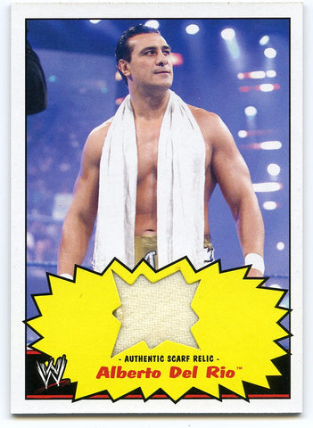 2012 TOPPS WWE HERITAGE ALBERTO DEL RIO AUTHENTIC RELIC CARD