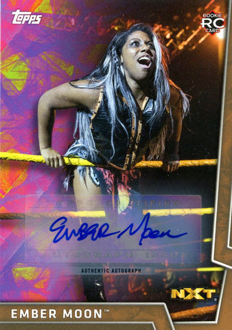 2018 Topps WWE Ember Moon Authentic Autograph #75/75