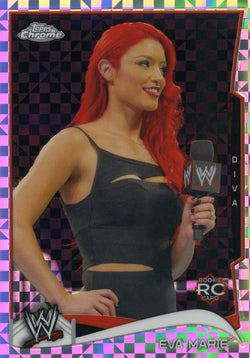 2014 Topps Chrome WWE Eva Marie Xfractor Parallel Card #20