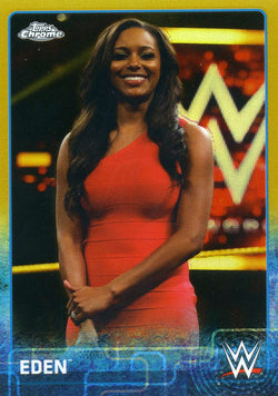 2015 Topps WWE Chrome Gold Refractor Eden #31/50