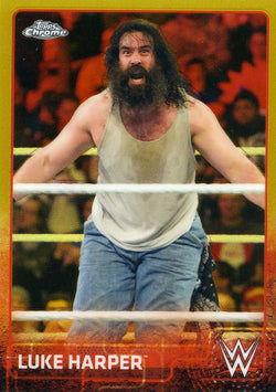 2015 Topps WWE Chrome Gold Refractor Luke Harper #15/50