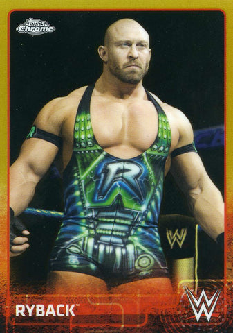 2015 Topps WWE Chrome Gold Refractor Ryback #24/50