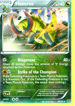 Pokemon Foil Haxorus