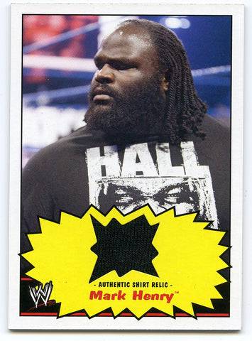 2012 TOPPS WWE HERITAGE MARK HENRY AUTHENTIC RELIC CARD