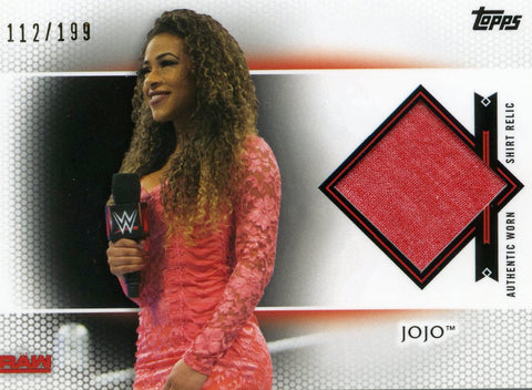 2017 Topps WWE JoJo Authentic Shirt Relic #112/199