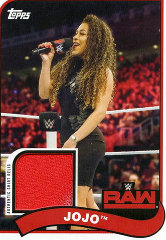 2018 Topps WWE JoJo Authentic Shirt Relic #52/99