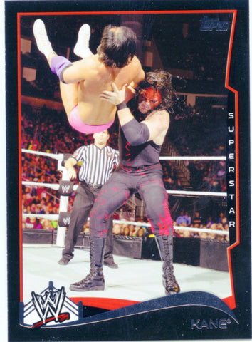 2014 Topps WWE Kane Black Parallel Card #28