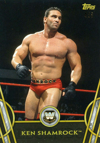 2018 Topps WWE Legends Ken Shamrock Black #4/5