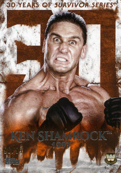 2018 Topps WWE Undisputed Orange 1997 Ken Shamrock 30 Years of Survivor Series #98/99
