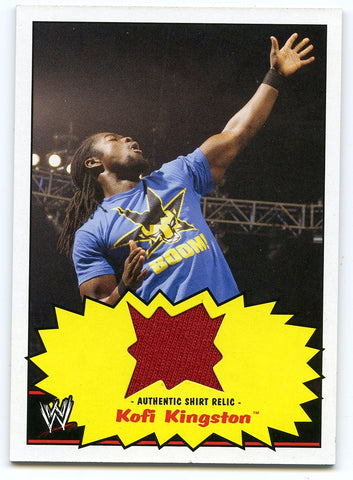 2012 TOPPS WWE HERITAGE KOFI KINGSTON AUTHENTIC RELIC CARD