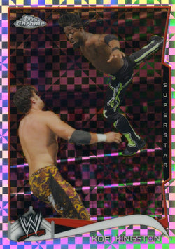 2014 Topps Chrome WWE Kofi Kingston Xfractor Parallel Card #29