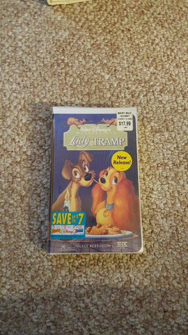 WALT DISNEY MASTERPIECE COLLECTION LADY AND THE TRAMP VHS