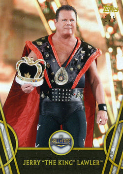 2018 Topps WWE Legends Jerry "the King" Lawler Black #1/5