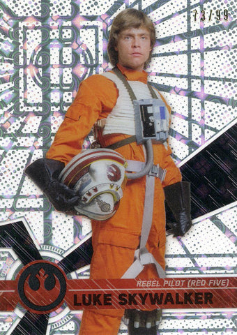 2017 Topps Star Wars High Tek Tidal Diffractor Luke Skywalker #73/99