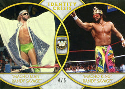 2018 Topps WWE Legends Identity Crisis "Macho Man" Randy Savage Black #4/5