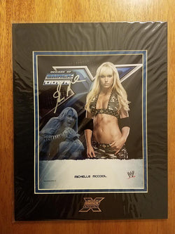 WWE AUTHENTIC DECADE OF SMACKDOWN 11x14 MATTED MICHELLE MCCOOL AUTOGRAPH