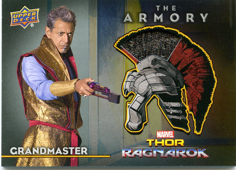 2017 UD THOR RAGNAROK THE ARMORY MEMORABILIA COSTUME AS-4 GRANDMASTER