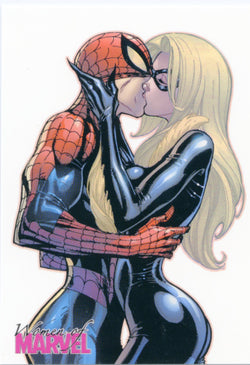 2013 Rittenhouse Women of Marvel Series 2 Embrace Black Cat & Spider-Man #29