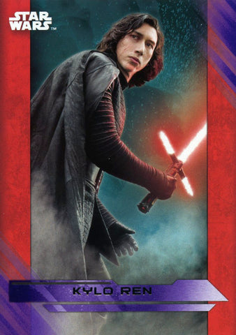 2017 TOPPS STAR WARS THE LAST JEDI PURPLE BASE KYLO REN #3