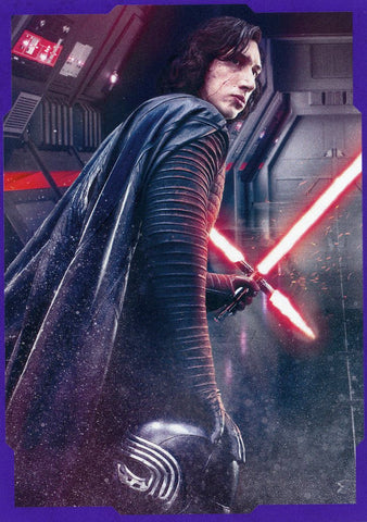 2017 TOPPS STAR WARS THE LAST JEDI PURPLE CP-1 KYLO REN #124/299