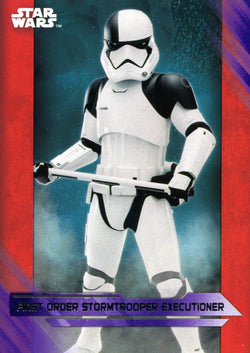 2017 TOPPS STAR WARS THE LAST JEDI PURPLE BASE FIRST ORDER STORMTROOPER EXECUTIONER #21