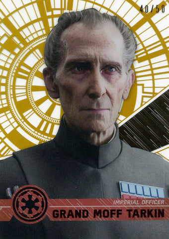 2017 HIGH TEK STAR WARS GRAND MOFF TARKIN GOLD PATTERN #112 RARE #40/50