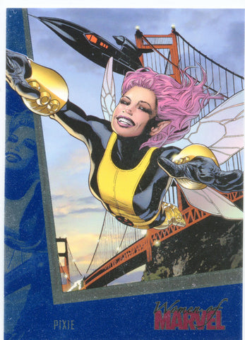 2013 Rittenhouse Women of Marvel Series 2 Sapphire Foil Pixie #54