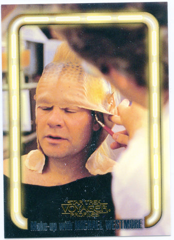 1998 Skybox Star Trek Voyager Profiles Make-up with Michael Westmore MW7