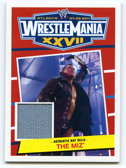 2012 TOPPS WWE HERITAGE WRESTLEMANIA XXVII THE MIZ MAT RELIC