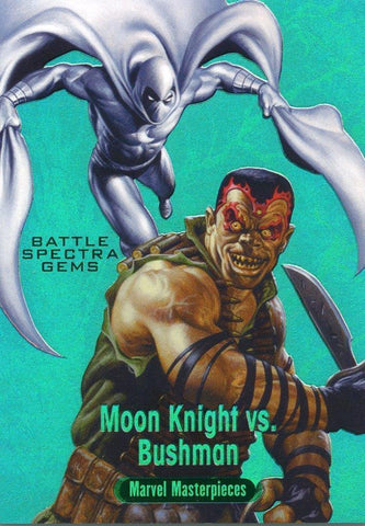 2016 Upper Deck Marvel Masterpieces Battle Spectra Gems- #BS-7 Moon Knight vs. Bushman