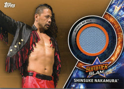 2018 Topps WWE Shinsuke Nakamura Authentic Mat Relic #166/199