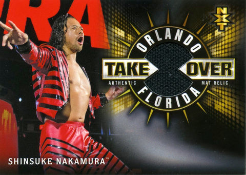 2018 Topps WWE Shinsuke Nakamura Authentic Mat Relic #035/199