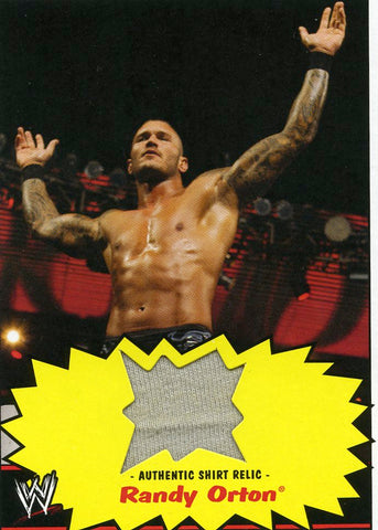 2012 TOPPS WWE HERITAGE RANDY ORTON AUTHENTIC RELIC CARD