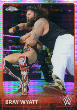 2015 Topps WWE Chrome Pulsar Refractor Bray Wyatt #55/75