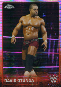 2015 Topps WWE Chrome Pulsar Refractor David Otunga #18/75