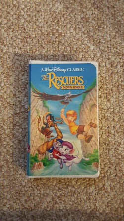 WALT DISNEY BLACK DIAMOND THE RESCUERS DOWN UNDER VHS