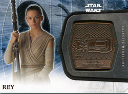 2016 Topps Star Wars The Force Awakens Series 2 Rey's Speeder Medallion Card #14