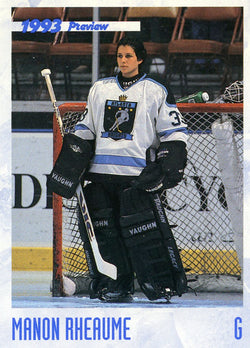 1993 Classic Hockey Preview Manon Rheaume Promo Card